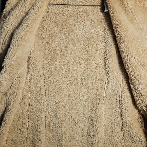 Telluride Clothing Co Faux Suede Sherpa Coat – Y2K Boho Retro Women’s Medium - Picture 12 of 12